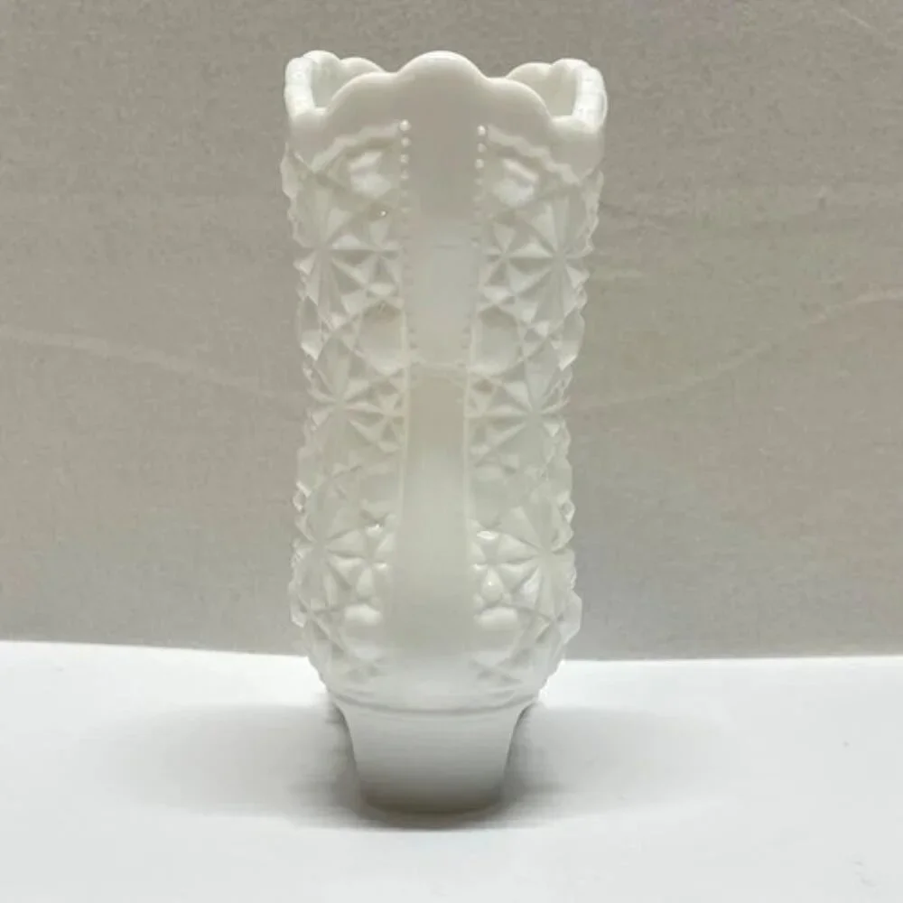 Vintage Fenton Milk Glass Dairy Button Boot 4.25